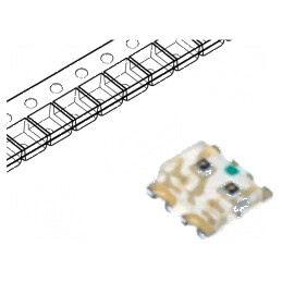 LED SMD 0606 roșie/verde 1,6x1,5mm 130° 2÷2,4V | Electronic-mag.ro | Componente Electronice