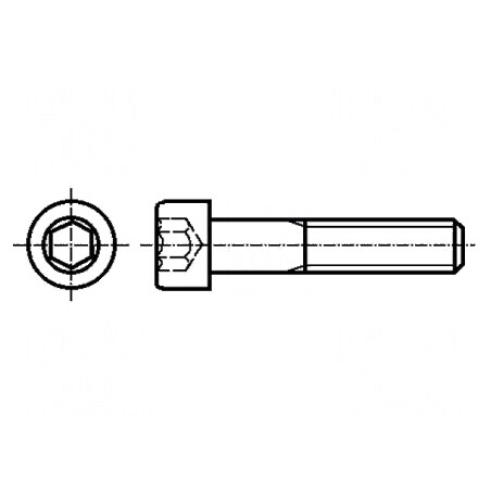 Şurub M6x10 cu cap rotund imbus HEX 5mm DIN 912 ISO 4762 | Electronic-mag.ro | Componente Electronice