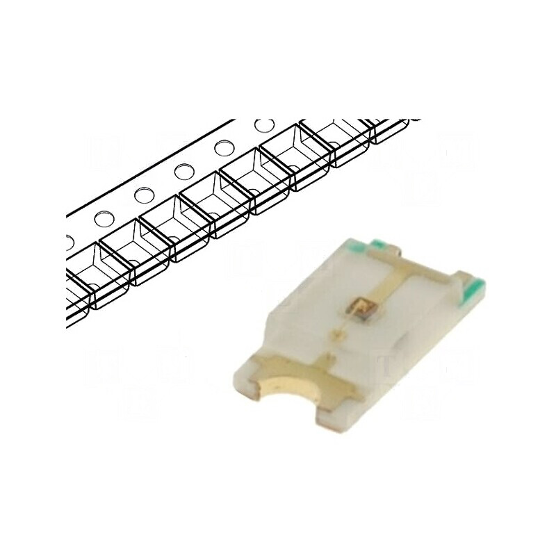 LED SMD 1206 roșie 290-500mcd 3,2x1,6x0,68mm 120° 20mA | Electronic-mag.ro | Componente Electronice