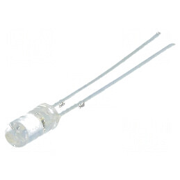 LED 3mm Albastru Plat 220-330mcd 110° | Electronic-mag.ro | Componente Electronice