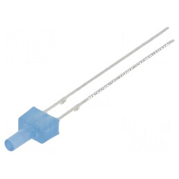 LED 2mm Albastru 220-330mcd 90° Plat THT | Electronic-mag.ro | Componente Electronice