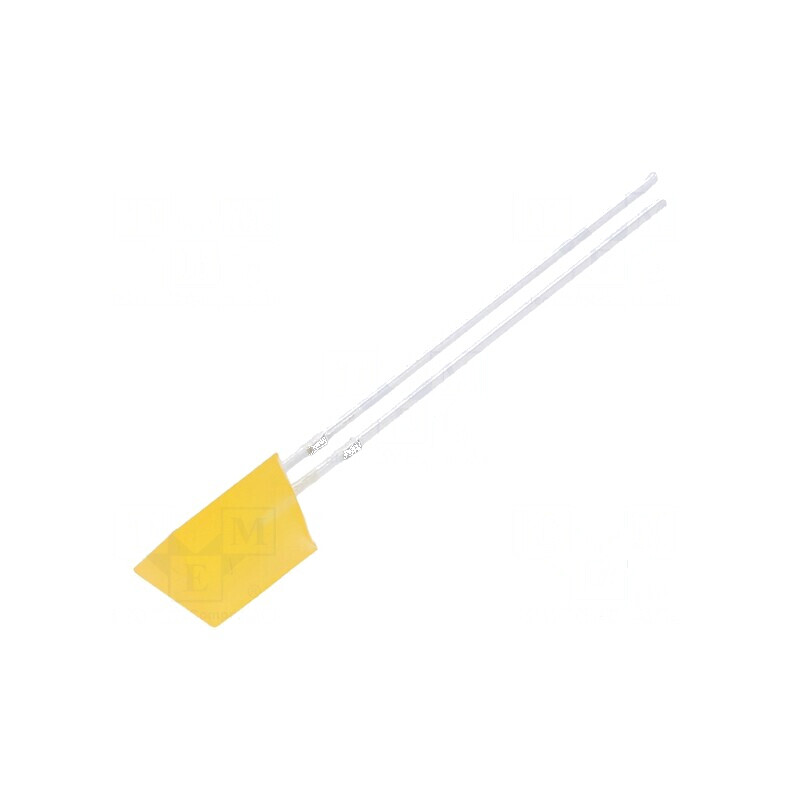 LED portocalie 100-150 mcd 140° plat 2 termeni | Electronic-mag.ro | Componente Electronice