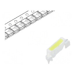 LED SMD 4008 Alb Rece 1400-2000mcd 8000-18000K 120° 20mA | Electronic-mag.ro | Componente Electronice