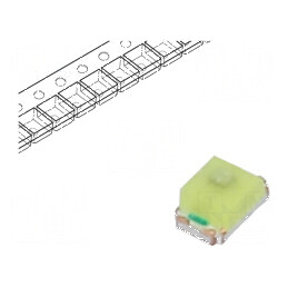 LED alb rece 350÷550mcd 120° 20mA 3÷4VDC 0805 cu clipire | Electronic-mag.ro | Componente Electronice