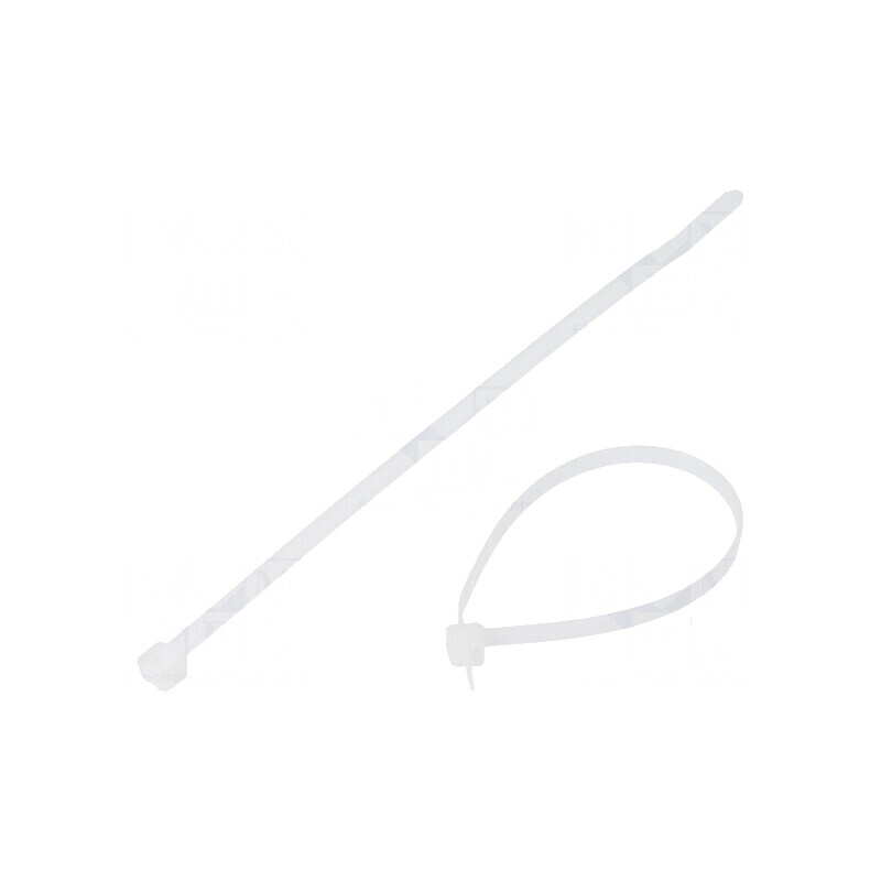 Colier de strângere poliamidă 188mm 4,8mm 222N naturală | Electronic-mag.ro | Componente Electronice