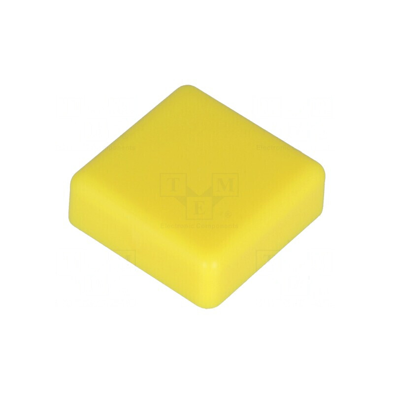 Tastă pătrată galbenă 12x12mm | Electronic-mag.ro | Componente Electronice