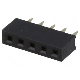 Conector şiruri pini soclu mamă 5 PIN 2mm THT 1x5 | Electronic-mag.ro | Componente Electronice