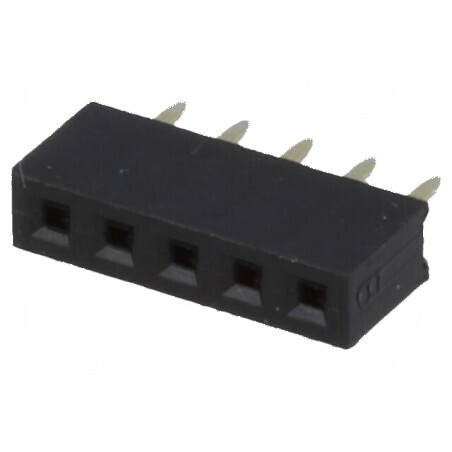 Conector şiruri pini soclu mamă 5 PIN 2mm THT 1x5 | Electronic-mag.ro | Componente Electronice