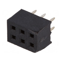 Conector şiruri pini soclu mamă 6 pini 2mm THT 2x3 | Electronic-mag.ro | Componente Electronice