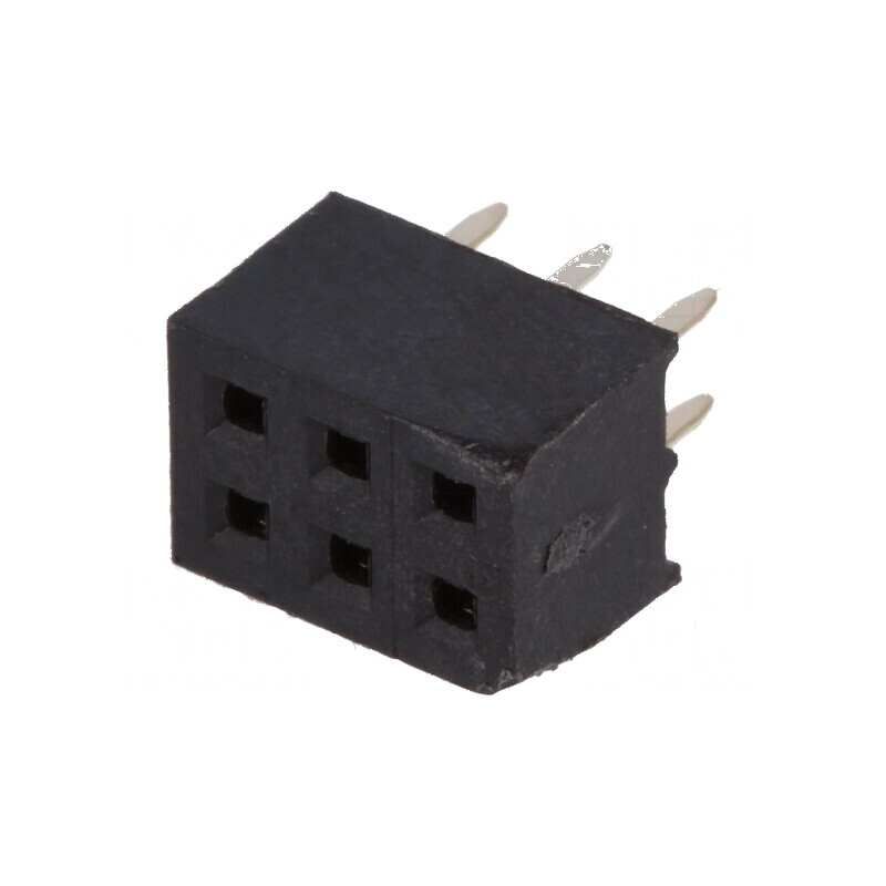 Conector şiruri pini soclu mamă 6 pini 2mm THT 2x3 | Electronic-mag.ro | Componente Electronice