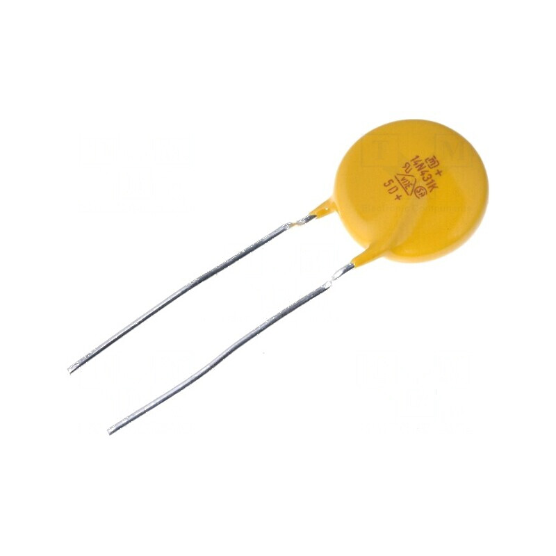 Varistor oxid de metal THT 275VAC 350VDC 430V ±10% 4,5kA | Electronic-mag.ro | Componente Electronice