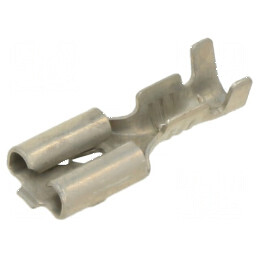 Terminal plat 4,8mm 0,5-1mm2 crimpat drept cositorit alamă | Electronic-mag.ro | Componente Electronice