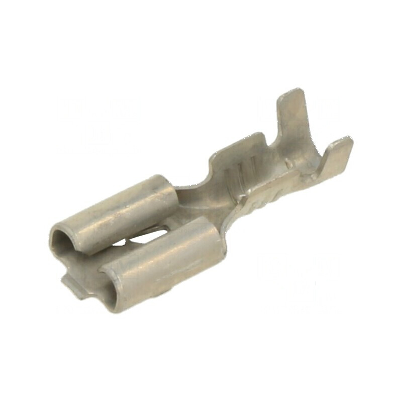 Terminal plat 4,8mm 0,5-1mm2 crimpat drept cositorit alamă | Electronic-mag.ro | Componente Electronice