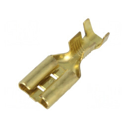 Terminal plat 9,5mm 1,2mm mamă pentru cablu 3÷6mm2 crimpat | Electronic-mag.ro | Componente Electronice