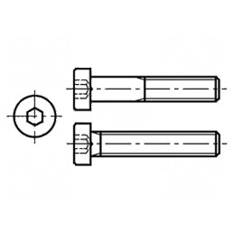 Şurub M6x16 cu cap rotund imbus HEX 4mm din oţel zincat | Electronic-mag.ro | Componente Electronice