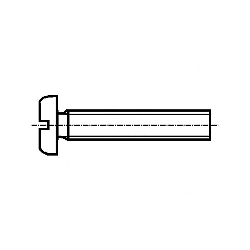 Şurub M6x25 cu cap rotund crestat din poliamidă DIN 85A | Electronic-mag.ro | Componente Electronice