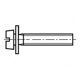 Şurub M4x6 cu cap rotund crestat 0,7mm din oţel zincat | Electronic-mag.ro | Componente Electronice