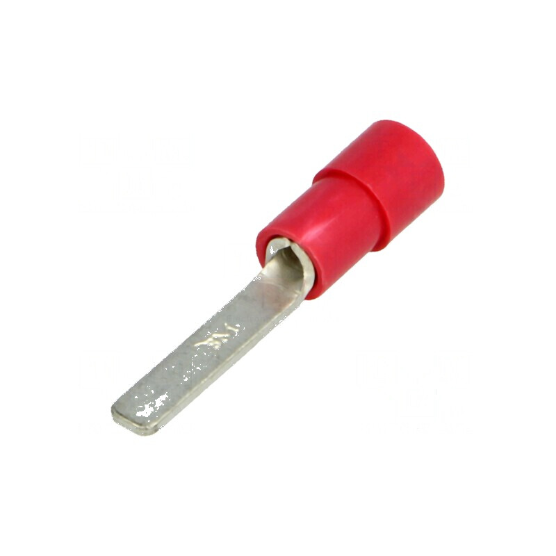 Vârf plat 3mm crimpat pe cablu izolată cositorit 0,25-1,5mm² | Electronic-mag.ro | Componente Electronice