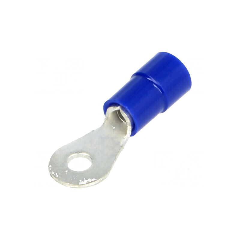 Vârf inelar M3 3,2mm 1,5-2,5mm² crimpat pe cablu izolat | Electronic-mag.ro | Componente Electronice