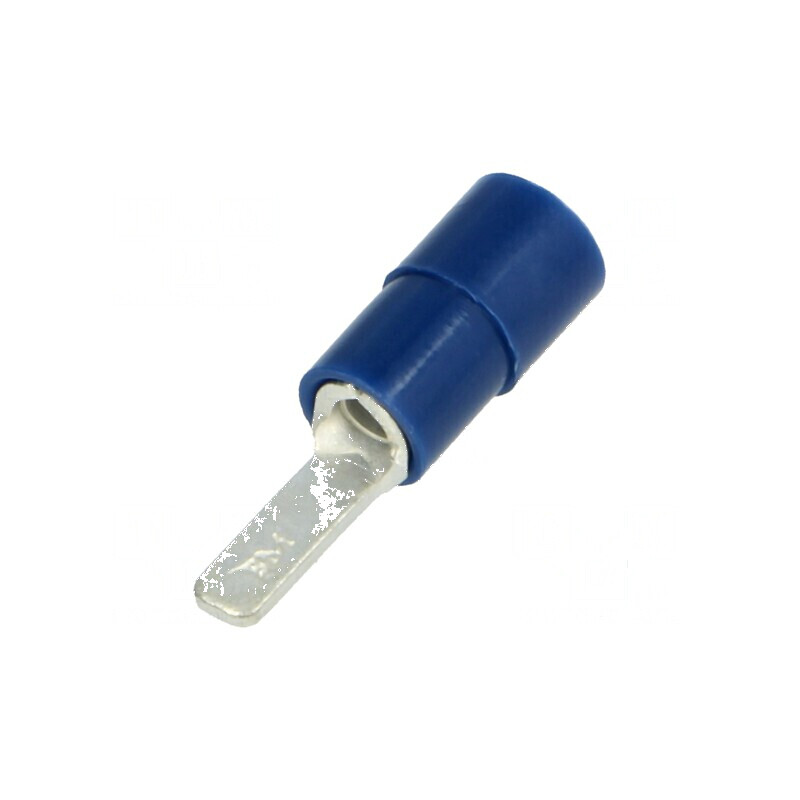 Vârf plat 2,8mm crimpat pentru cablu izolat albastru 1,5÷2,5mm² | Electronic-mag.ro | Componente Electronice