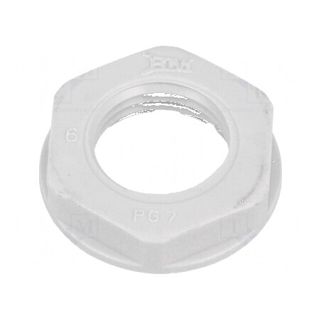 Piuliță PG7 poliamidă 19mm gri | Electronic-mag.ro | Componente Electronice