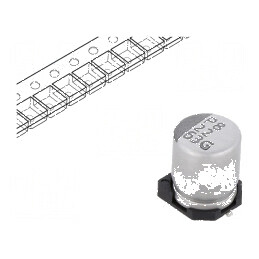 Condensator electrolitic SMD 22uF 63VDC ±20% -55÷105°C 2000h | Electronic-mag.ro | Componente Electronice