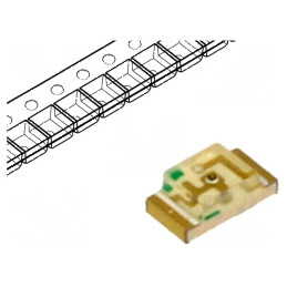 LED SMD 1206 portocalie 120-250mcd 3,2x1,6x1,1mm 120° 20mA | Electronic-mag.ro | Componente Electronice