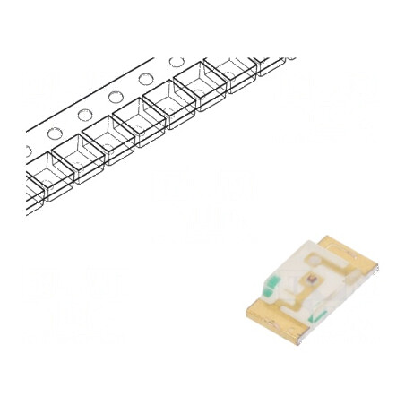 LED SMD 1206 roșie 120-230 mcd 3,2x1,6x0,75 mm 140° 20 mA 75 mW | Electronic-mag.ro | Componente Electronice