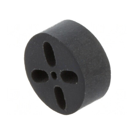 Bucșă de distanțare LED Ø6,5mm pentru LED de 5mm neagră UL94V-0 | Electronic-mag.ro | Componente Electronice