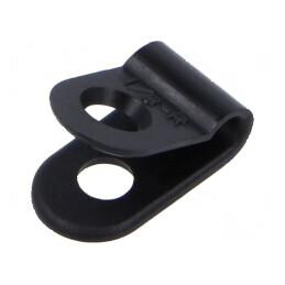 Clipsuri poliamidă neagră 3,2mm | Electronic-mag.ro | Componente Electronice
