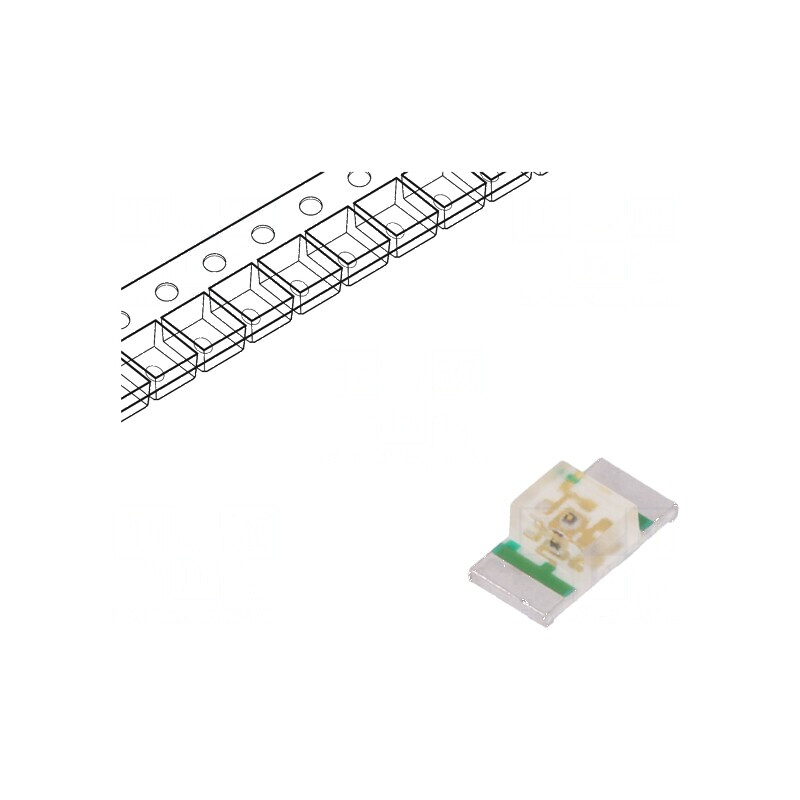 LED SMD 1206 portocalie 120-250mcd 3,2x1,6mm 20mA | Electronic-mag.ro | Componente Electronice