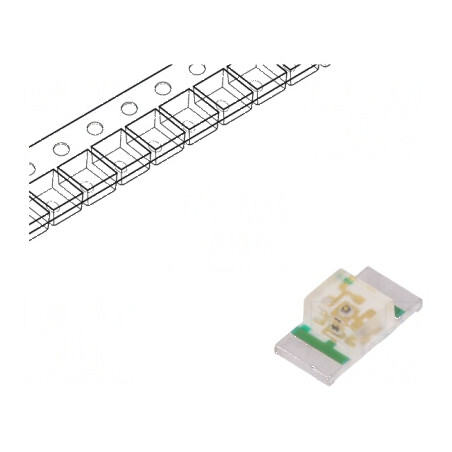 LED SMD 1206 portocalie 120-250mcd 3,2x1,6mm 20mA | Electronic-mag.ro | Componente Electronice