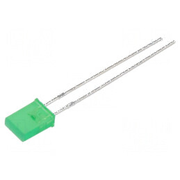 LED 5x7mm verde plat 10mA 2÷5mcd 110° | Electronic-mag.ro | Componente Electronice