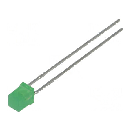 LED pătrată verde 3x3mm 1-5mcd 110° plat 20mA | Electronic-mag.ro | Componente Electronice