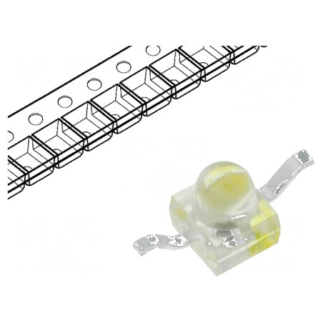 LED SMD Gull Wing galben 250-550mcd 2,4x2,15x2,75mm 25° | Electronic-mag.ro | Componente Electronice