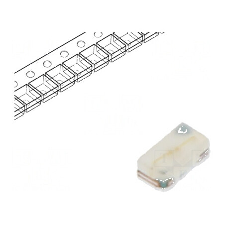 LED SMD 0402 verde 90mcd 5mA 115° 0,9x0,54x0,4mm CHIPLED® | Electronic-mag.ro | Componente Electronice