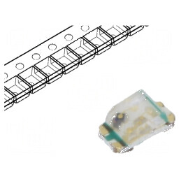 LED SMD 0603 Albastru/Portocalie 1,6x0,8x0,55mm 20mA | Electronic-mag.ro | Componente Electronice