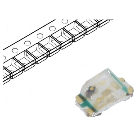 LED SMD 0603 Albastru/Portocalie 1,6x0,8x0,55mm 20mA | Electronic-mag.ro | Componente Electronice