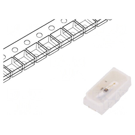LED SMD 3014 portocalie 0,42-1,35lm 140-450mcd 3x1,4x1,2mm | Electronic-mag.ro | Componente Electronice