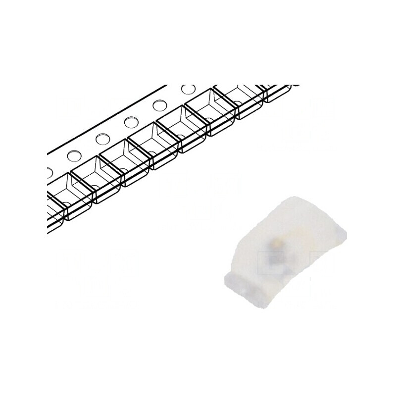 LED SMD 0603 galben 20-40mlm 1,7x0,8x0,65mm | Electronic-mag.ro | Componente Electronice