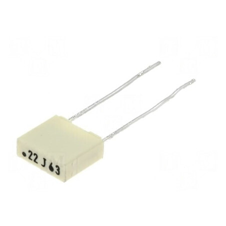 Condensator poliester 220nF 40VAC 63VDC 5mm ±10% THT R82 | Electronic-mag.ro | Componente Electronice