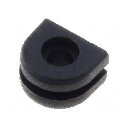 Manșon din gumă neagră Øorif montaj 4,52mm Øorif 1,5mm | Electronic-mag.ro | Componente Electronice