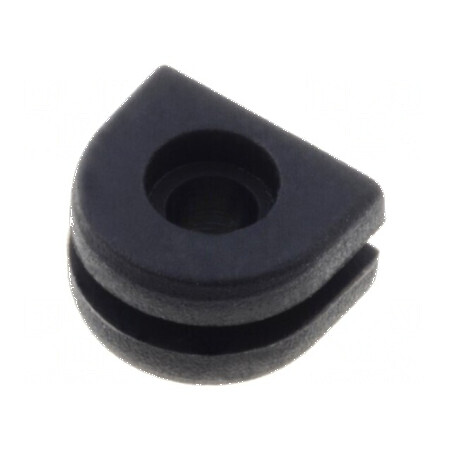 Manșon din gumă neagră Øorif montaj 4,52mm Øorif 1,5mm | Electronic-mag.ro | Componente Electronice