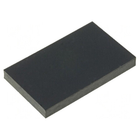 Picioruş autoadeziv negru din gumă, 3mm H, 15mm W, 25mm L | Electronic-mag.ro | Componente Electronice