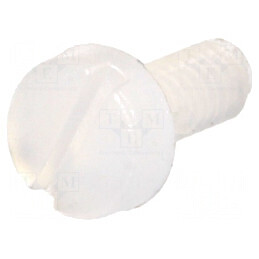 Şurub M2x5mm cu cap rotund crestat din poliamidă | Electronic-mag.ro | Componente Electronice