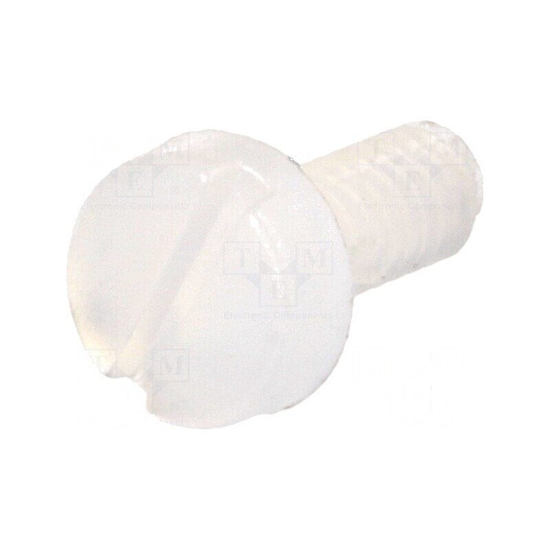Şurub M2x5mm cu cap rotund crestat din poliamidă | Electronic-mag.ro | Componente Electronice