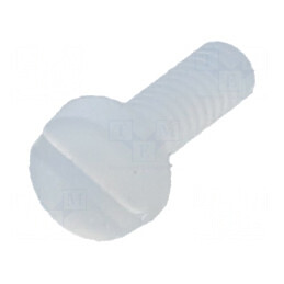 Şurub M2x6mm Cap Rotund Crestat 0,6mm Poliamidă | Electronic-mag.ro | Componente Electronice