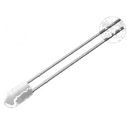 LED 3mm alb cald 750÷1120mcd 30° convex | Electronic-mag.ro | Componente Electronice