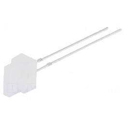 LED dreptunghiular alb cald 1,8x7,05mm 330-500mcd 30° 20mA | Electronic-mag.ro | Componente Electronice