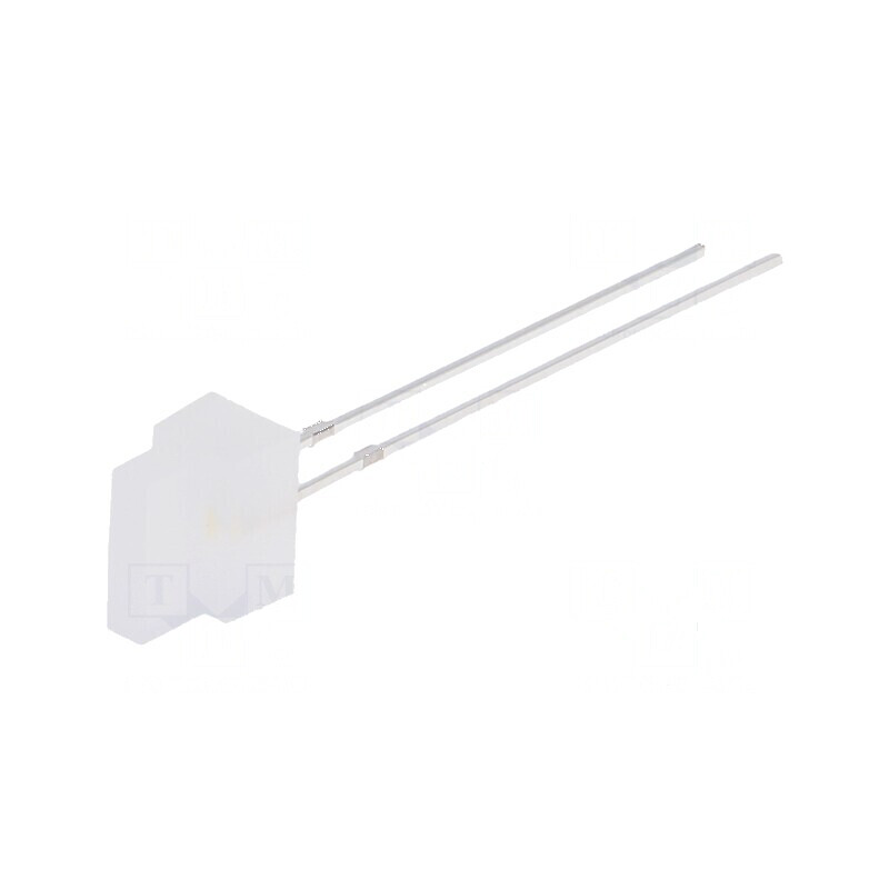 LED dreptunghiular alb cald 1,8x7,05mm 330-500mcd 30° 20mA | Electronic-mag.ro | Componente Electronice
